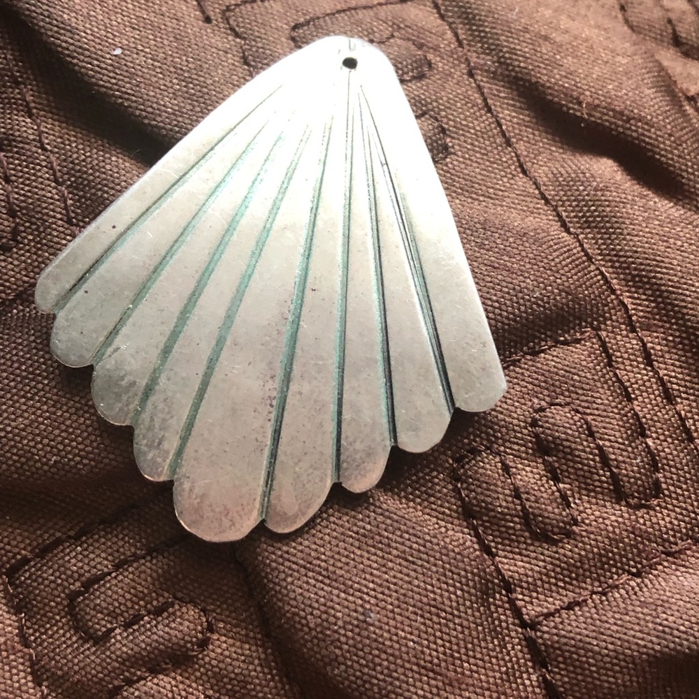 Native American Sterling Silver Fan-Shaped Earring Jacket-964 $35 or $30 w/offer